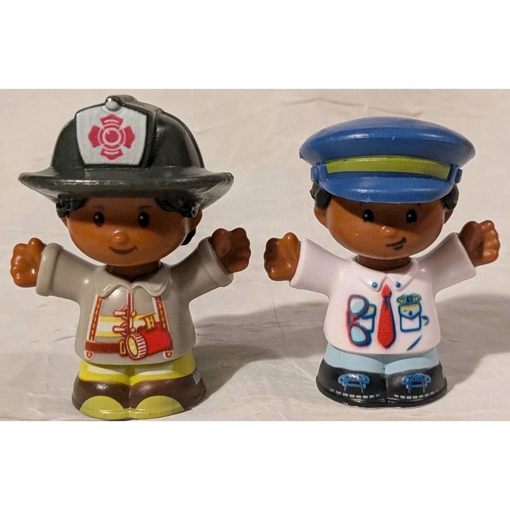 Fisher Price Little People Disney Moana Tiana Firefighter African American Lot - Picture 11 of 13